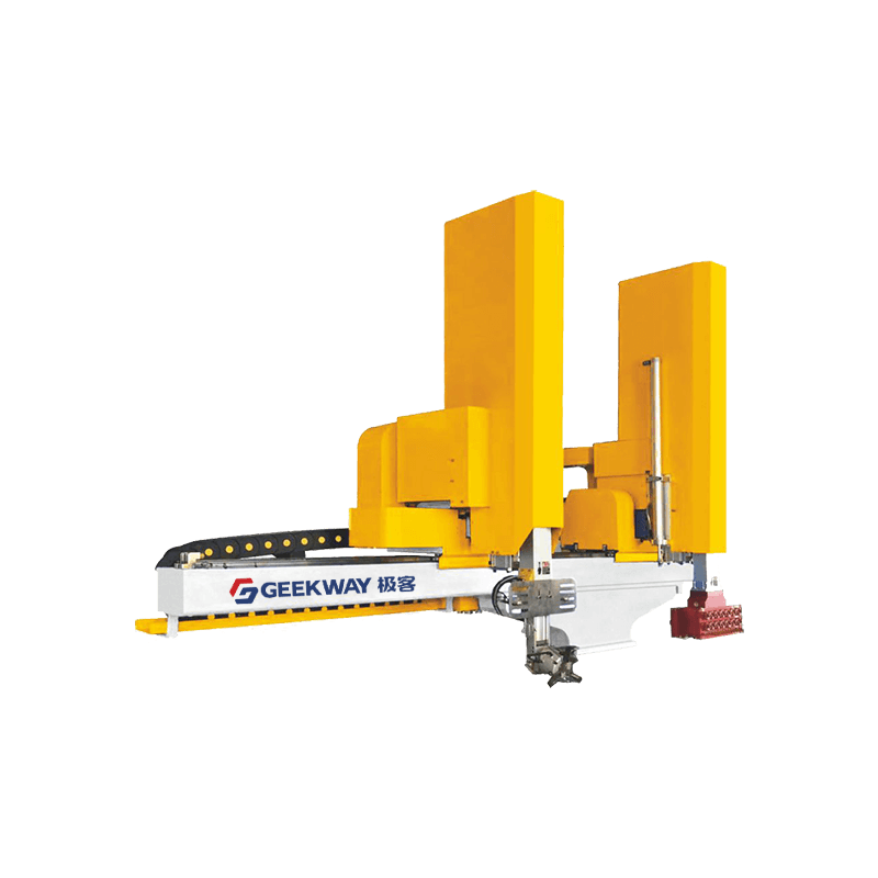 Six-axis spray pick-up machine